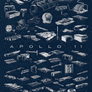 The Apollo 11 Collection NASA Moon landing poster by Fringe Focus